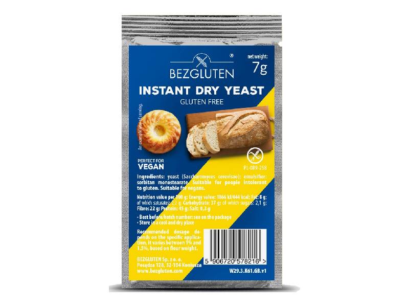FLOUR & FLOUR MIXES Instant dry yeast gluten free